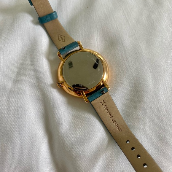 Fossil Leather Rose Gold watch - Picture 2 of 2